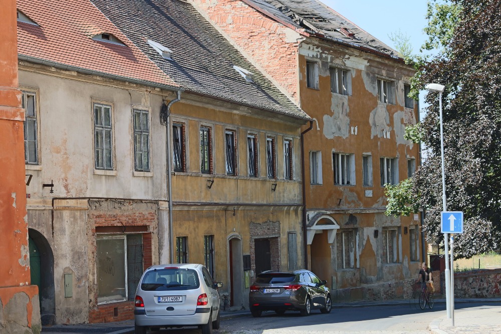 Brownfield in the town center, Duchcov