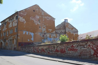 Brownfield in the town center, Duchcov